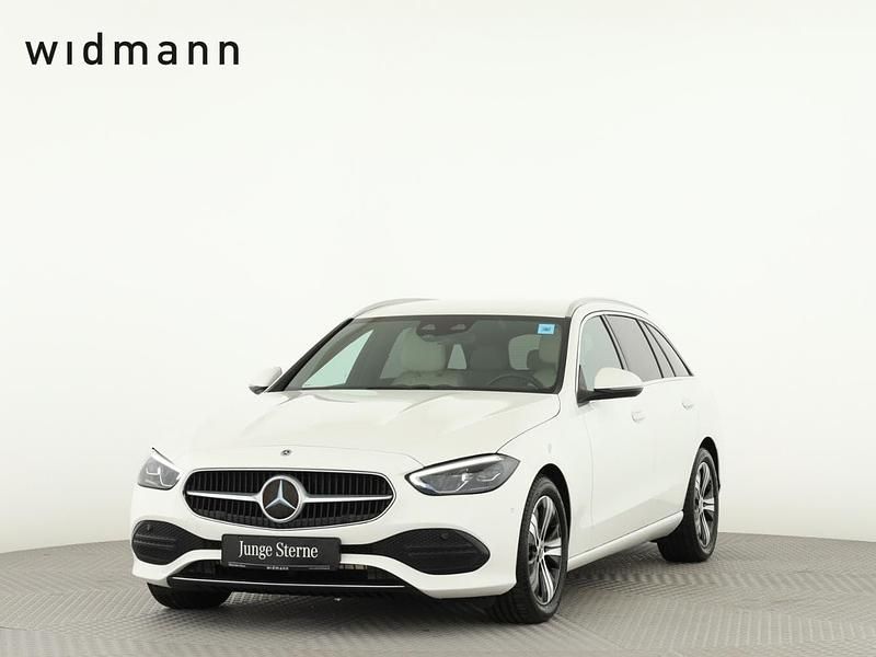Unilack polarweiss Gebraucht 2022 Mercedes C220 Avantgarde Kombi | 27.850 € (Guter Preis) - Bild 1/4
