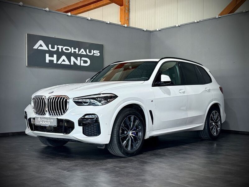 Mineralweiss metallic Gebraucht 2019 BMW X5 M Sport SUV | 50.990 € (Teuer) - Bild 1/4