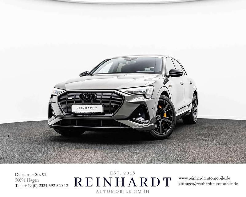 Chronosgrau metallic Gebraucht 2022 Audi e-tron Black Edition SUV | 42.430 € (Guter Preis) - Bild 1/3