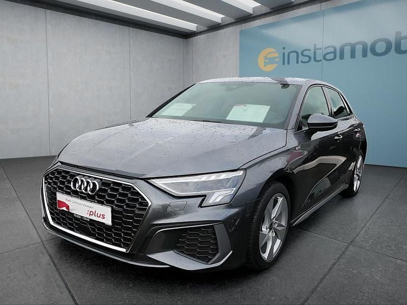 Grau Gebraucht 2023 Audi A3 S-Line Limousine | 30.199 € (Fairer Preis) - Bild 1/4
