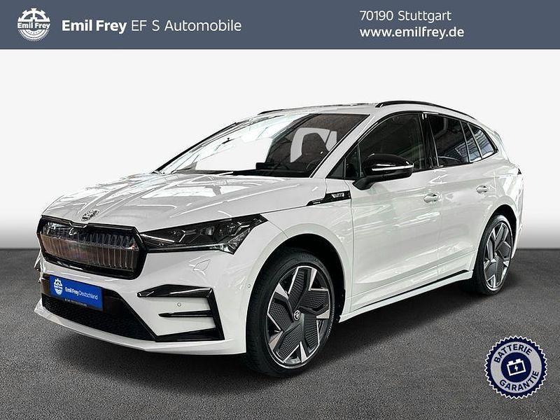 Weiß Neu 2024 Skoda Enyaq iV RS SUV | 57.495 € - Bild 1/3
