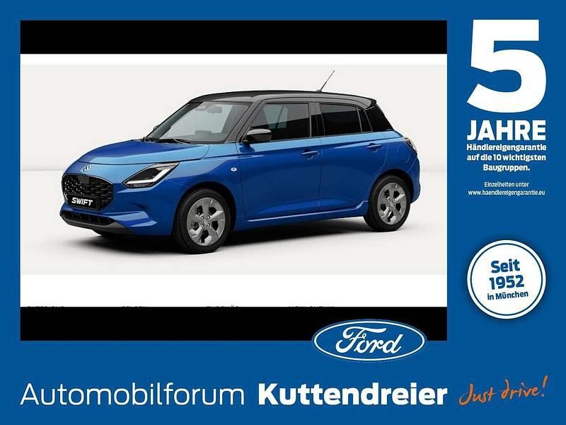 Frontier/super black pearl met Neu 2025 Suzuki Swift Comfort Kleinwagen | 18.590 € - Bild 1/3