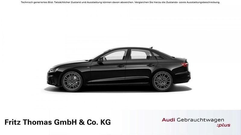 Mythosschwarz metallic Gebraucht 2020 Audi A4 S-Line Limousine | 29.790 € (Guter Preis) - Bild 1/4