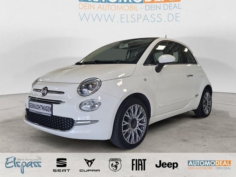 Gelato weiss) (weiss Gebraucht 2018 Fiat 500 Lounge Kleinwagen | 9.899 € (Fairer Preis) - Bild 1/4