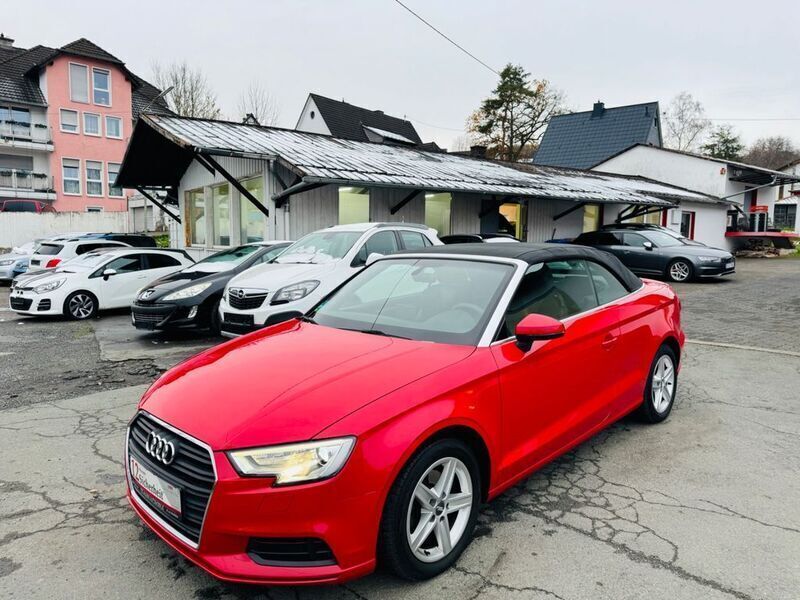 Rot Gebraucht 2016 Audi A3 Cabriolet Basis Cabrio | 14.890 € (Superpreis) - Bild 1/4