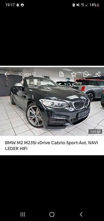 Schwarz Gebraucht 2016 BMW M235 Sport Line Cabrio | 22.999 € (Superpreis) - Bild 1/4