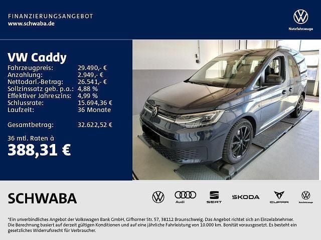 Starlight blue metallic Gebraucht 2022 VW Caddy Style Van / Kleinbus | 29.490 € (Fairer Preis) - Bild 1/4