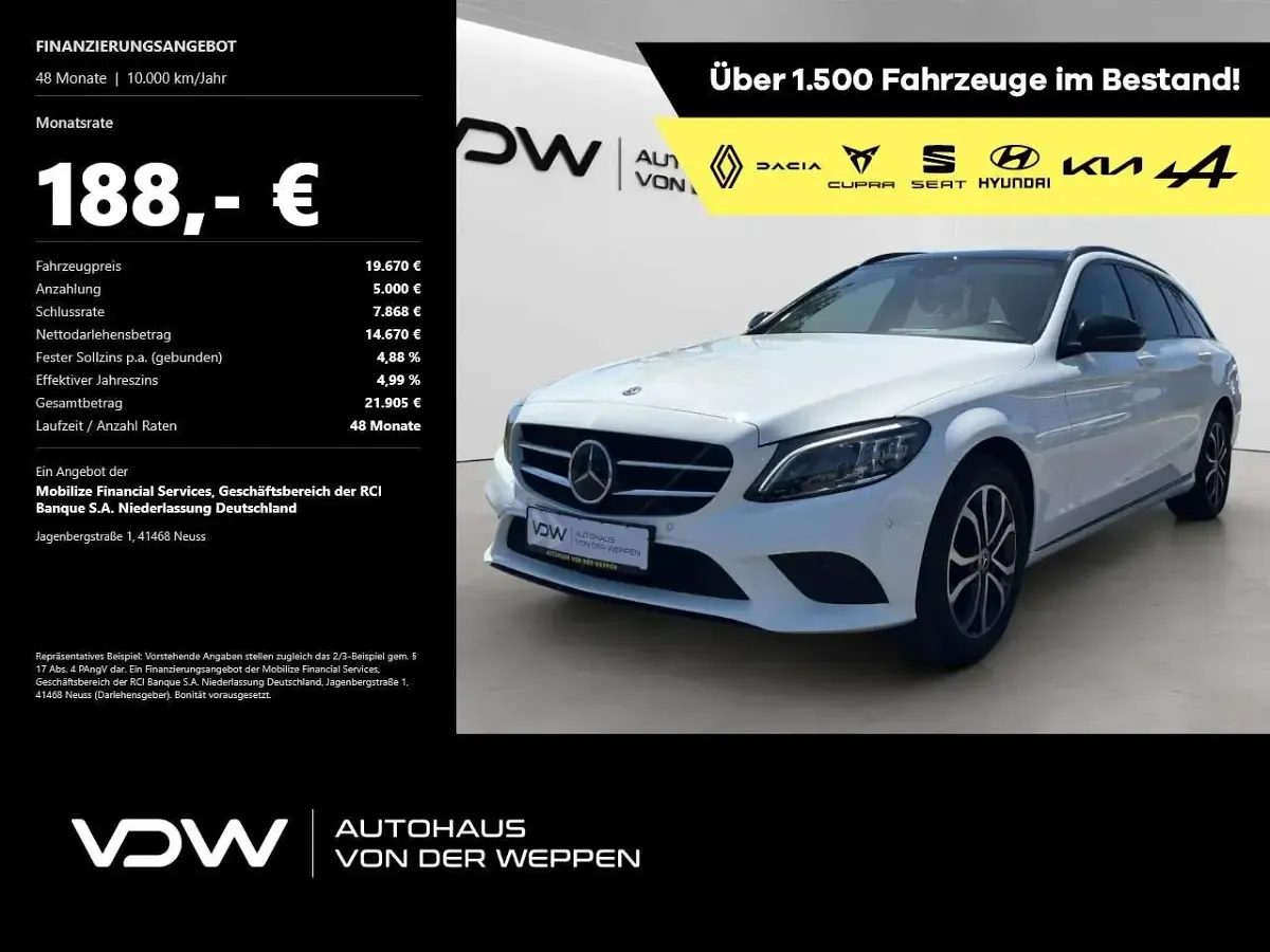 Gebraucht Mercedes C200 Avantgarde 184 PS (135 kW) 2019 Kombi