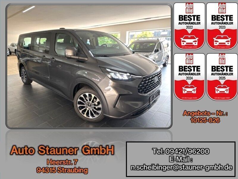 Grau Neu 2025 Ford Tourneo Custom Titanium Van / Kleinbus | 51.480 € (Guter Preis) - Bild 1/4