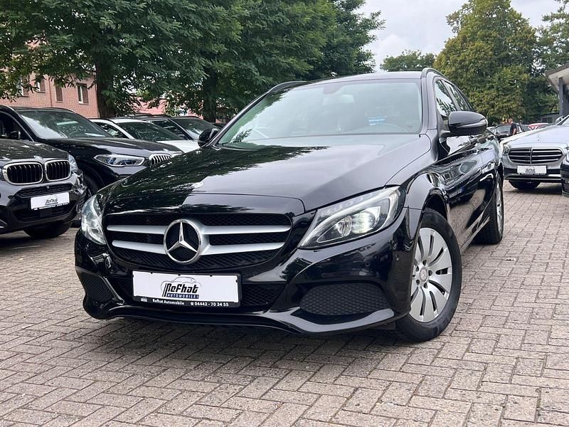 Schwarz Gebraucht 2015 Mercedes C200 Kombi | 8.950 € (Fairer Preis) - Bild 1/4