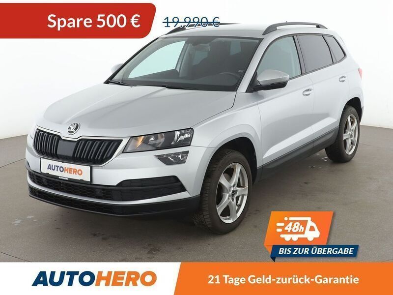 Silber Gebraucht 2018 Skoda Karoq Ambition SUV | 17.650 € (Guter Preis) - Bild 1/3