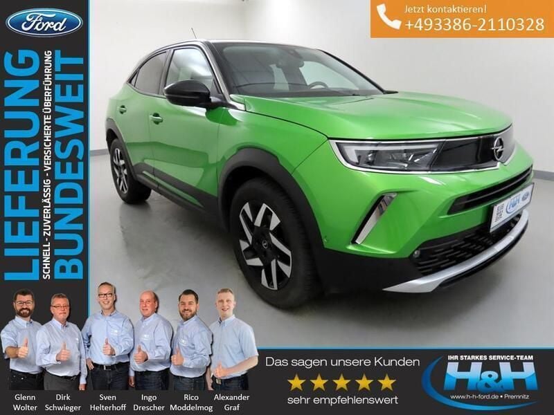 Matcha green/ikone gruen Gebraucht 2021 Opel Mokka Elegance SUV | 17.840 € (Guter Preis) - Bild 1/4