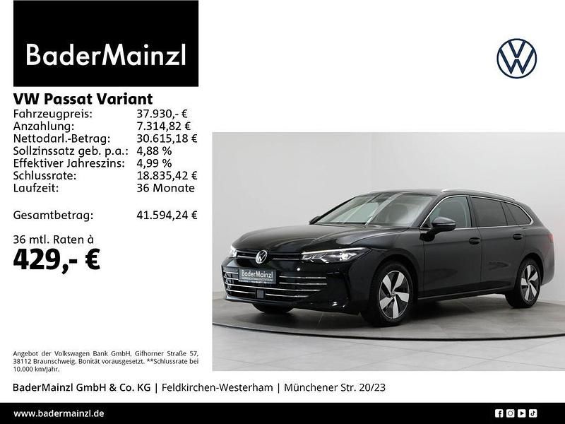 Grenadillschwarz metallic Gebraucht 2025 VW Passat Business Kombi | 37.930 € (Guter Preis) - Bild 1/3