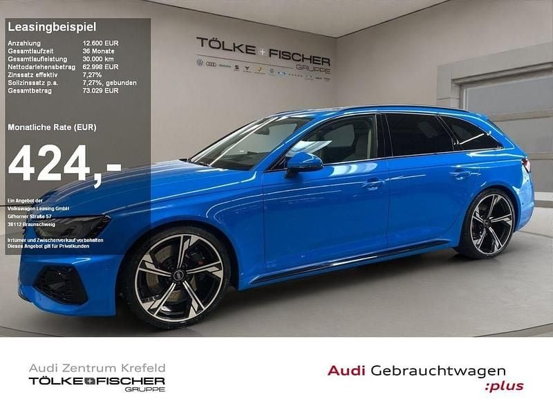 Turboblau Gebraucht 2022 Audi RS4 Advanced Kombi | 62.998 € (Guter Preis) - Bild 1/4
