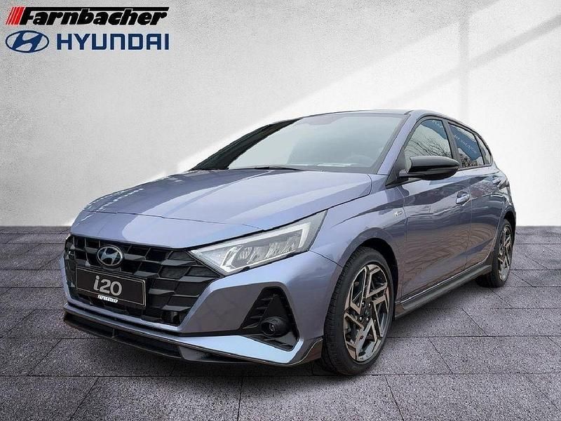 Meta blue / mic Gebraucht 2021 Hyundai i20 N Line Limousine | 23.490 € (Teuer) - Bild 1/4