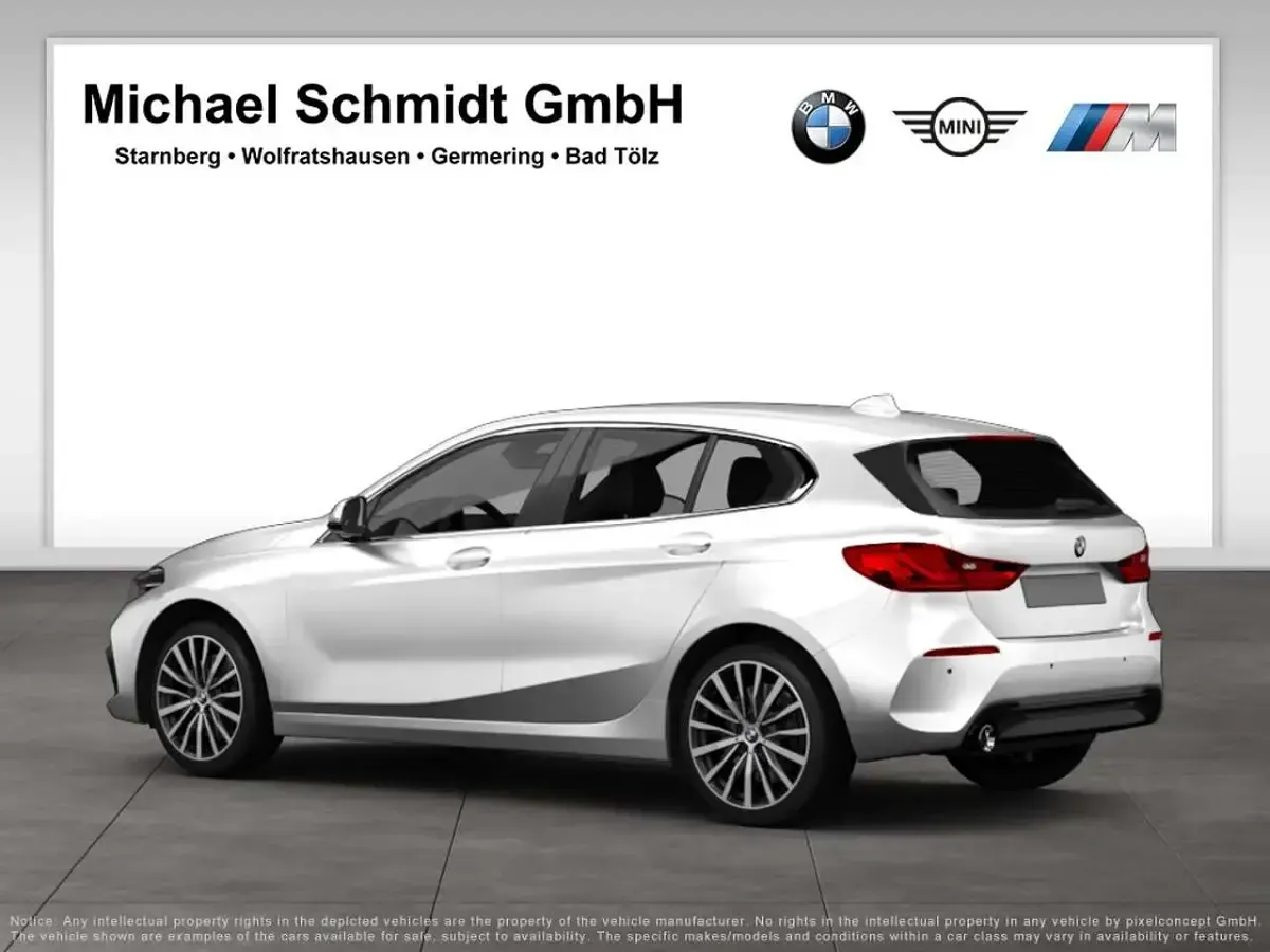 Gebraucht BMW 118 Advantage 136 PS (100 kW) 2023 Alpinweiß uni Kleinwagen