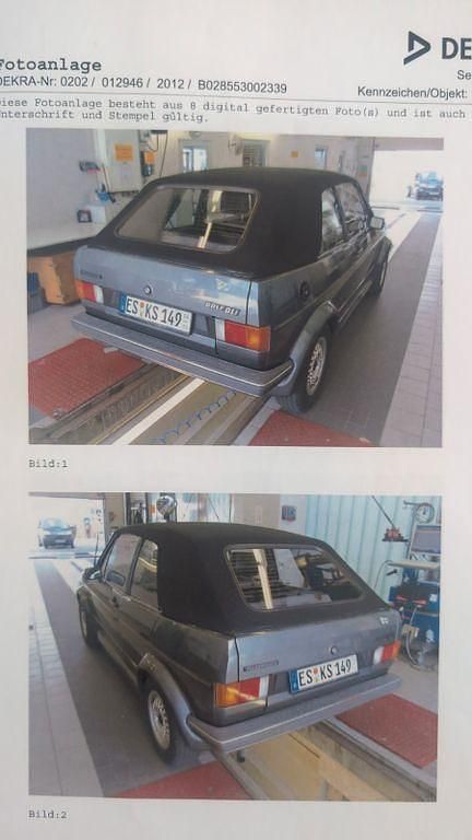Gebraucht VW Golf Cabriolet Karmann 110 PS (80 kW) 1982 Grün Cabrio