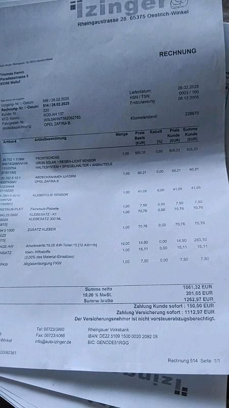 Gebraucht Opel Zafira 2006 Grau Van / Kleinbus