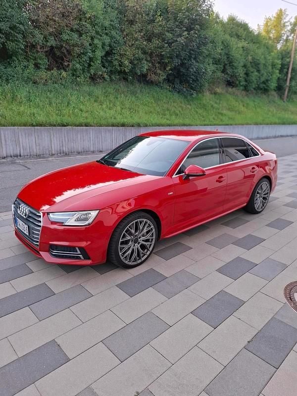 Rot Gebraucht 2017 Audi A4 S-Line Limousine | 20.250 € (Superpreis) - Bild 1/4