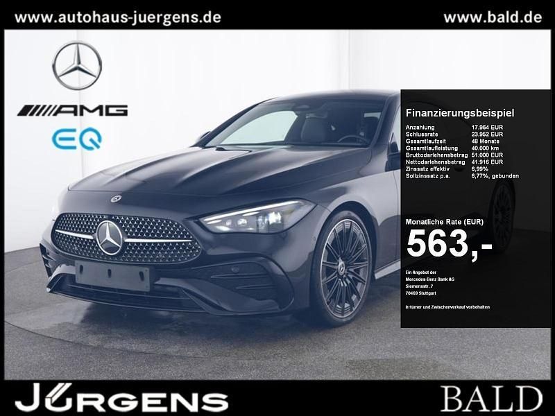 Schwarz obsidianschwarz metallic Gebraucht 2024 Mercedes CLE300 AMG Coupé | 59.290 € (Guter Preis) - Bild 1/4