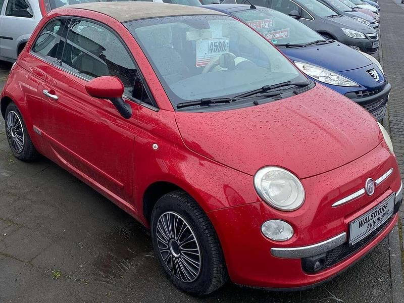 Gebraucht Fiat 500 Lounge 101 PS (74 kW) 2010 Aubergine met. Cabrio