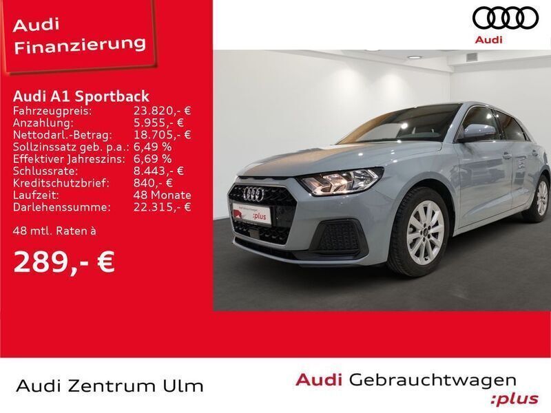 Pfeilgrau perleffekt Gebraucht 2024 Audi A1 Sportback Advanced Plus Kleinwagen | 24.480 € (Fairer Preis) - Bild 1/4