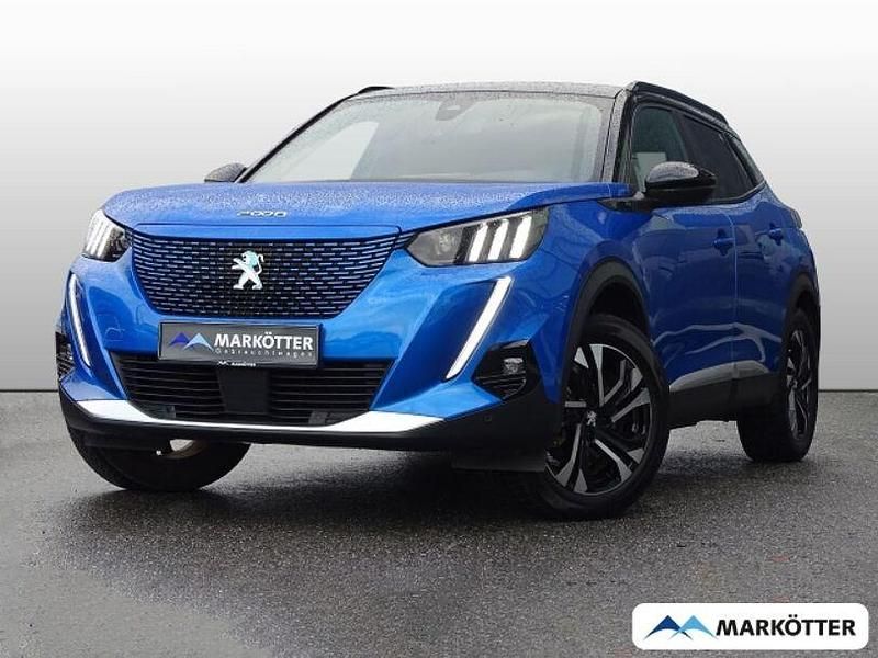 Blau Gebraucht 2021 Peugeot e-2008 GT SUV | 17.950 € (Etwas zu teuer) - Bild 1/4