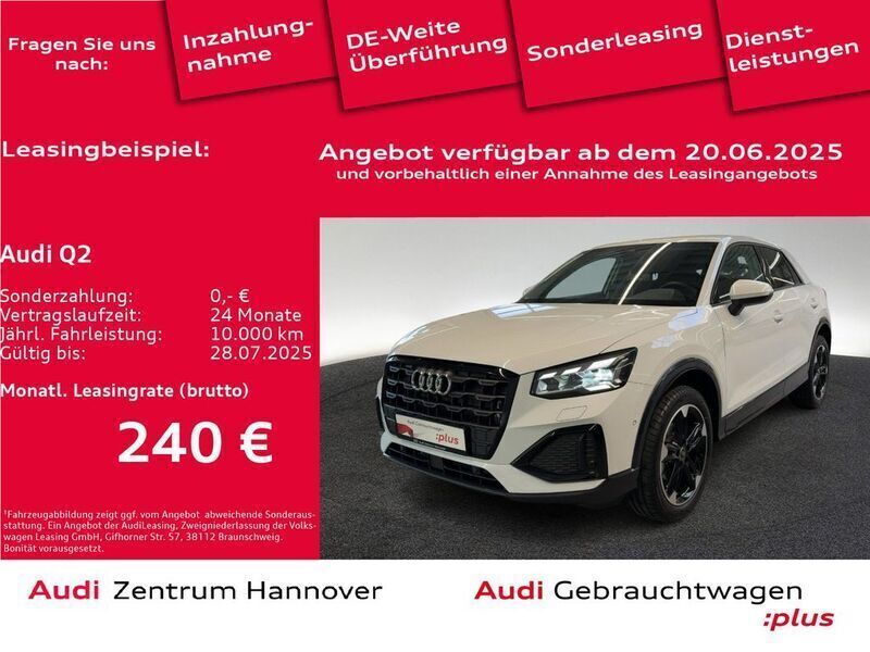 Gletscherweiß metallic Gebraucht 2024 Audi Q2 Advanced Plus SUV | 35.450 € (Etwas zu teuer) - Bild 1/4