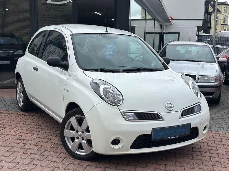 Weiß Gebraucht 2009 Nissan Micra Visia Kleinwagen | 3.990 € (Teuer) - Bild 1/4