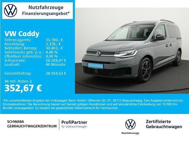 Pure grey/deep black perleffek Gebraucht 2024 VW Caddy Edition Van / Kleinbus | 33.480 € (Teuer) - Bild 1/4