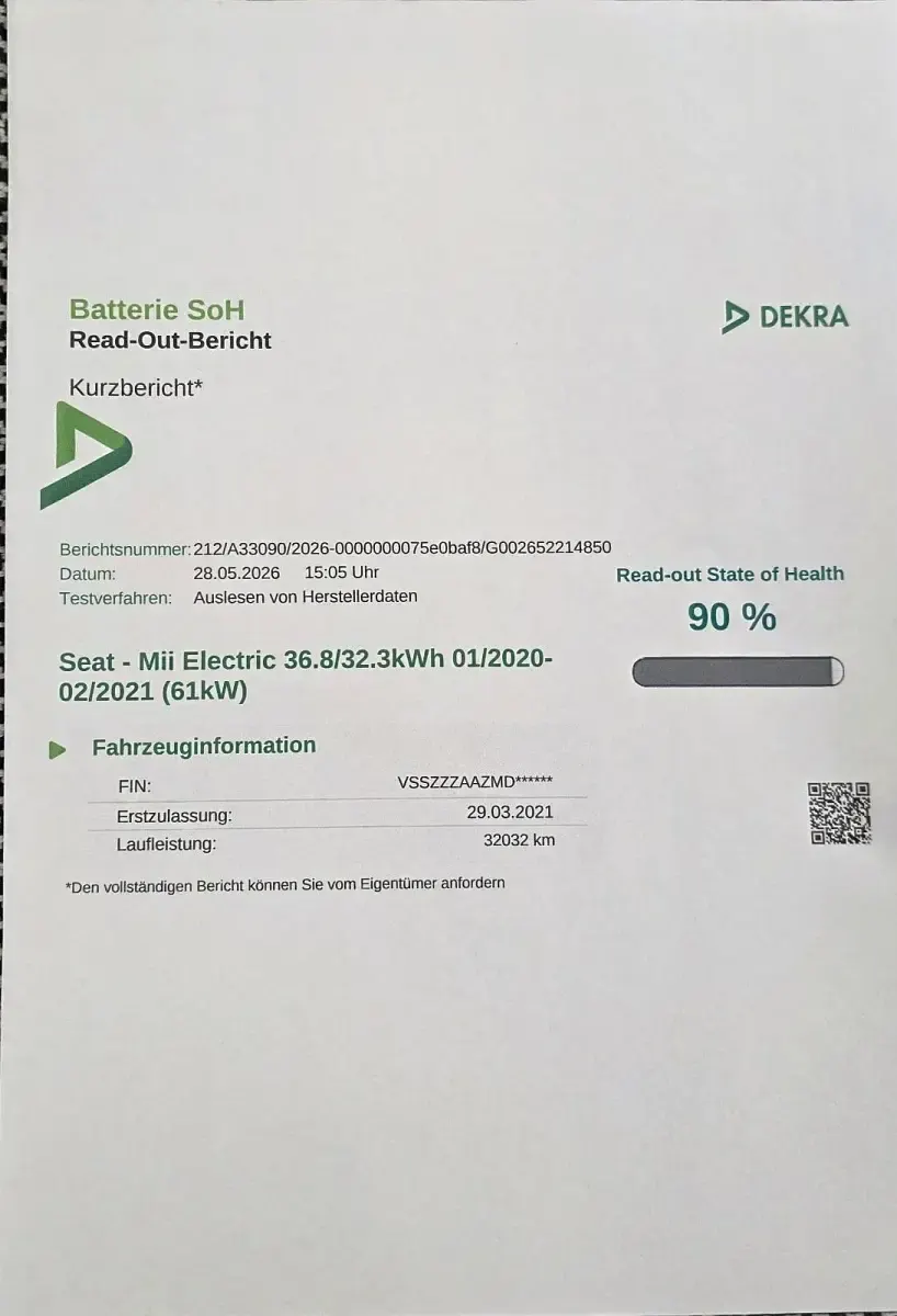 Gebraucht Seat Mii Electric 61 kW (83 PS) 2021 Schwarz Kleinwagen