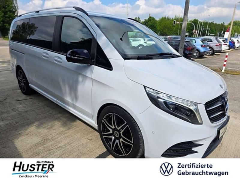 Bergkristallweiß metallic 674 Gebraucht 2018 Mercedes V250 Avantgarde Edition Van / Kleinbus | 43.950 € (Etwas zu teuer) - Bild 1/4