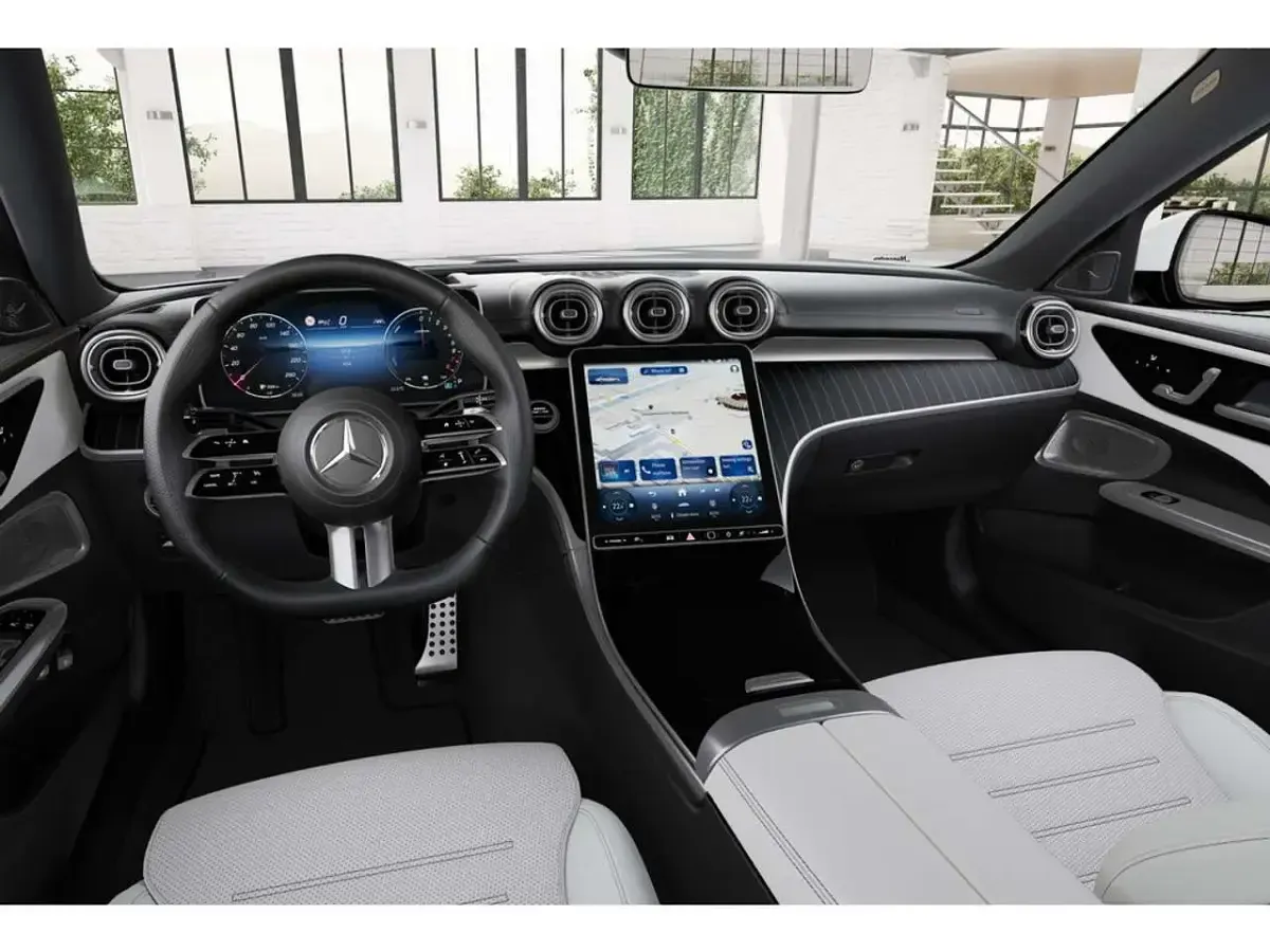 Gebraucht Mercedes C300e Premium Plus 313 PS (230 kW) 2025 Weiss / polarweiß Limousine