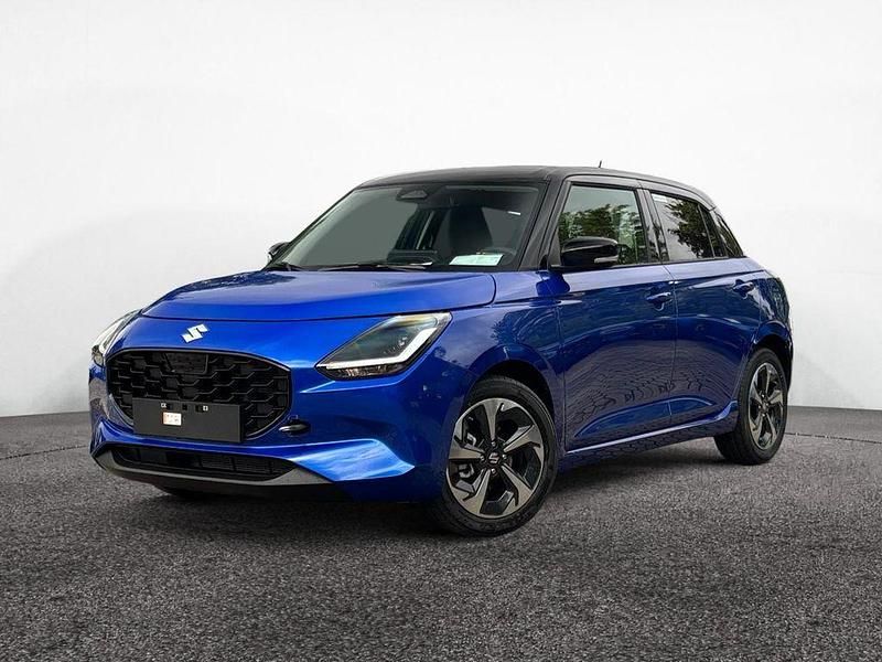 Neu Suzuki Swift Comfort+ 83 PS (61 kW) 2025 Frontier blue pearl metallic / super black pearl metallic Kleinwagen