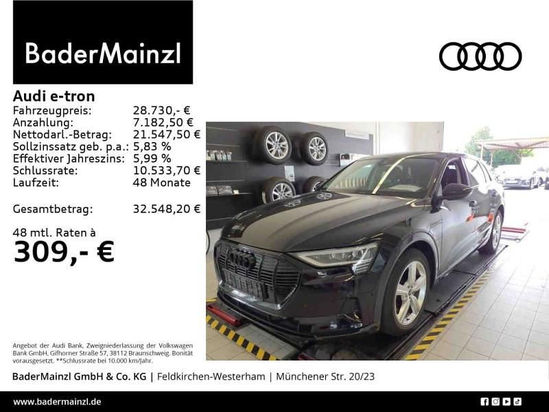 Schwarz Gebraucht 2022 Audi e-tron Advanced SUV | 28.730 € (Fairer Preis) - Bild 1/3