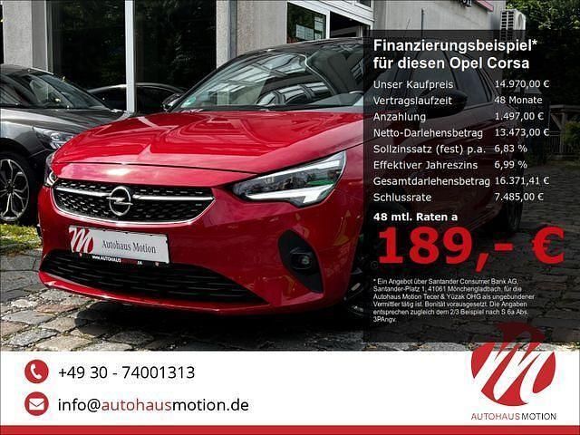 Chili rot/kardio rot Gebraucht 2019 Opel Corsa Elegance Kleinwagen | 14.970 € (Fairer Preis) - Bild 1/4