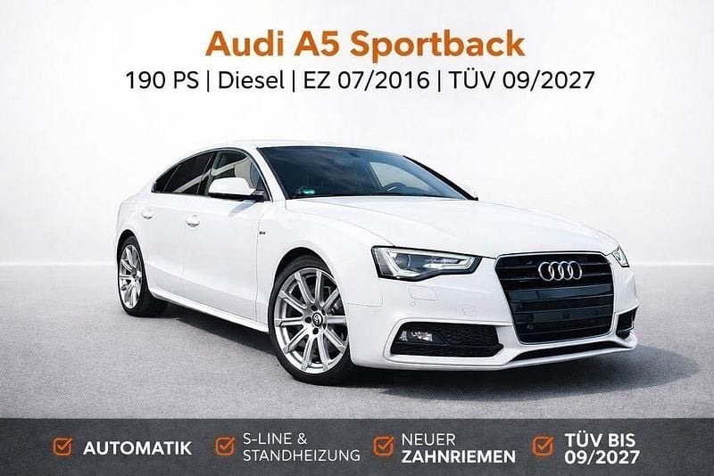 Gebraucht Audi A5 S-Line 190 PS (139 kW) 2016 Weiß Coupé