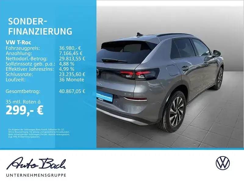 Neu VW T-Roc Cabriolet Life 150 PS (110 kW) 2026 Grau SUV
