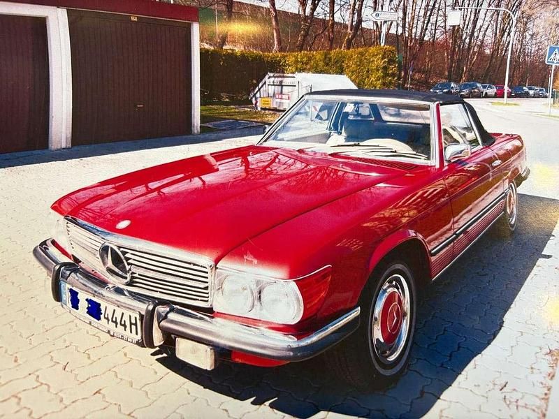 Rot Gebraucht 1972 Mercedes SL450 Cabrio | 27.500 € - Bild 1/4