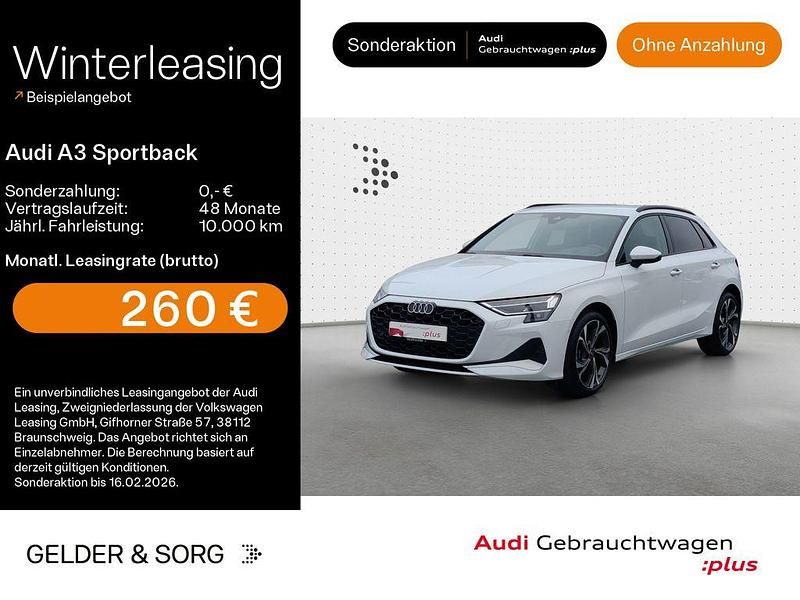 Gletscherweiß metallic Gebraucht 2025 Audi A3 Advanced Plus Limousine | 30.480 € (Superpreis) - Bild 1/4