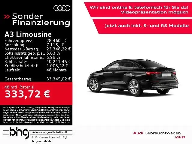 Gebraucht Audi A3 Advanced Plus 116 PS (85 kW) 2026 Limousine