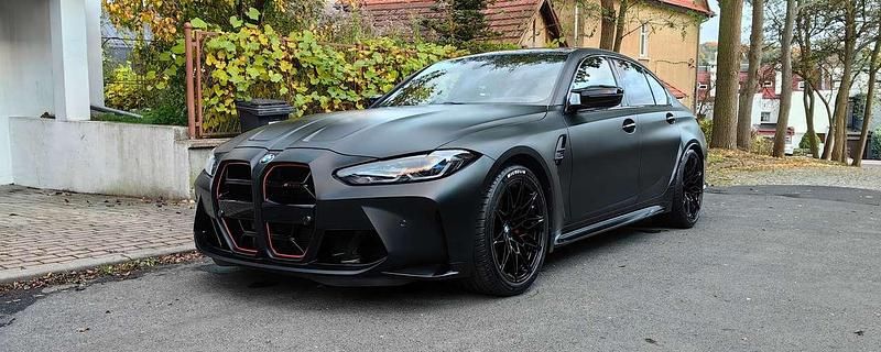 Schwarz Gebraucht 2022 BMW M3 Comfort Edition Limousine | 76.700 € - Bild 1/4