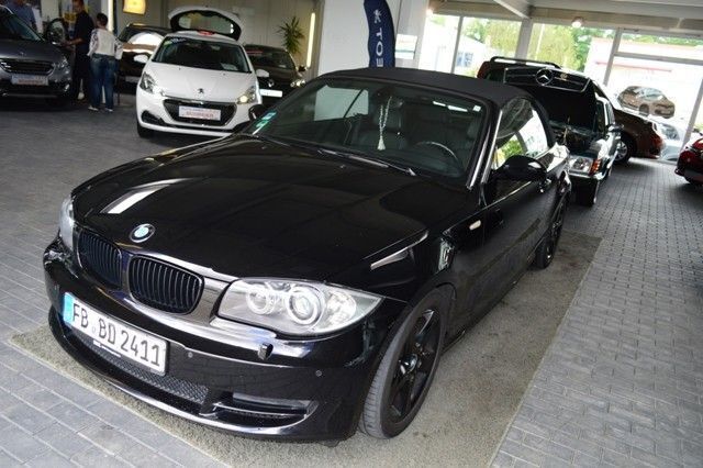 Schwarz metallic Gebraucht 2008 BMW 125 Cabriolet Sport Line Cabrio | 12.790 € (Teuer) - Bild 1/4
