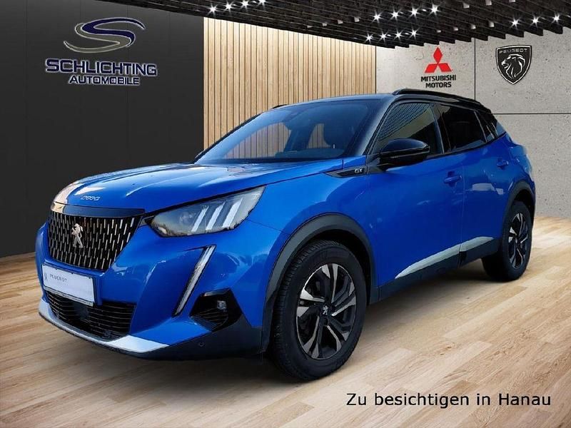 Vertigo blau metallic (metallic) Gebraucht 2021 Peugeot 2008 GT SUV | 18.990 € (Fairer Preis) - Bild 1/4