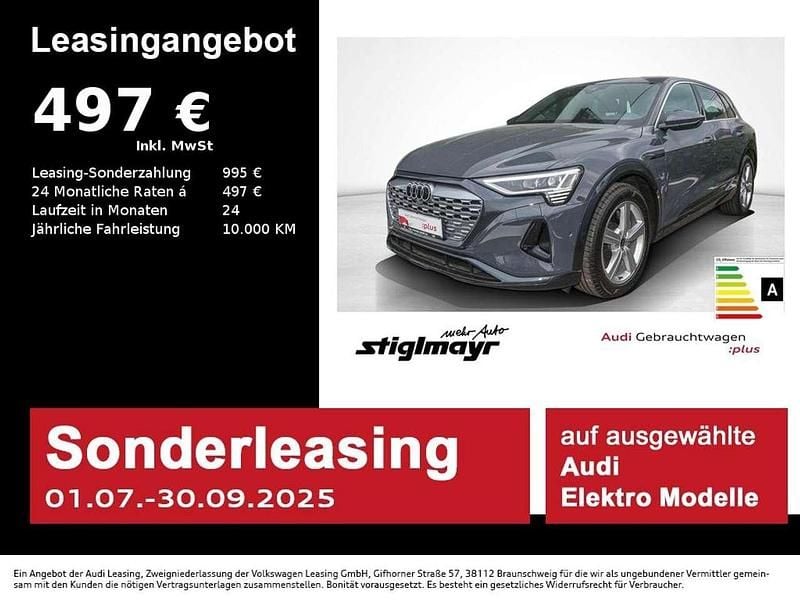 Magnetgrau Gebraucht 2024 Audi Q8 e-tron Advanced Plus SUV | 62.440 € (Guter Preis) - Bild 1/4