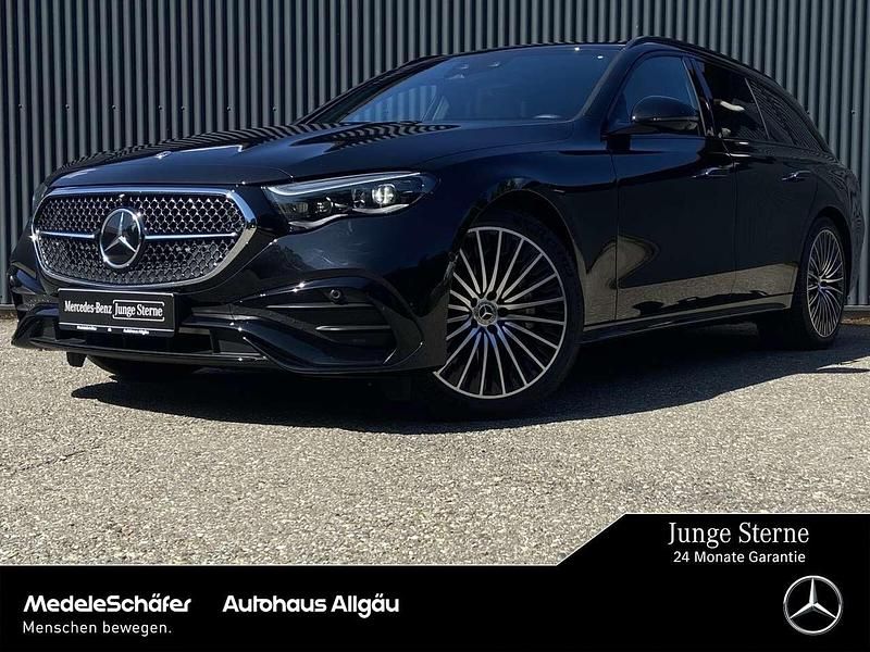 Lack obsidianschwarz Gebraucht 2024 Mercedes E300 AMG Kombi | 54.650 € (Superpreis) - Bild 1/4