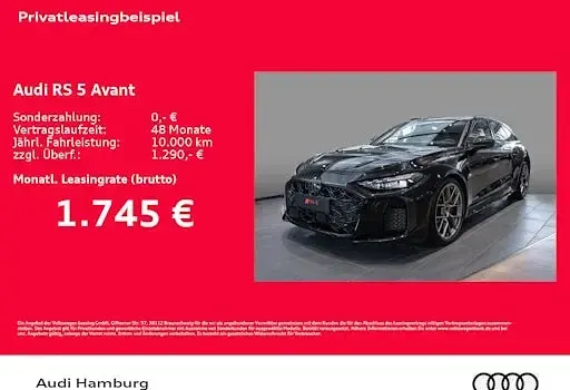 Neu Audi RS5 Ambiente 639 PS (469 kW) 2026 Schwarz Kombi