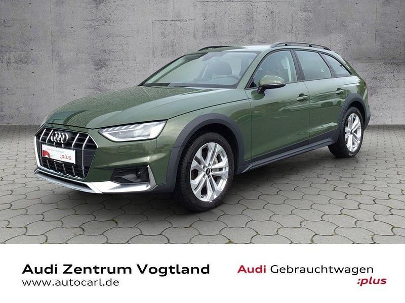 Distriktgrün metallic Gebraucht 2024 Audi A4 Allroad Basis Kombi | 44.980 € (Teuer) - Bild 1/4