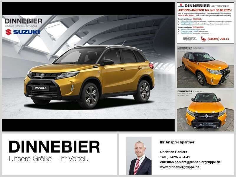 Gelb (metallic) Neu 2025 Suzuki Vitara Comfort SUV | 22.489 € (Fairer Preis) - Bild 1/3
