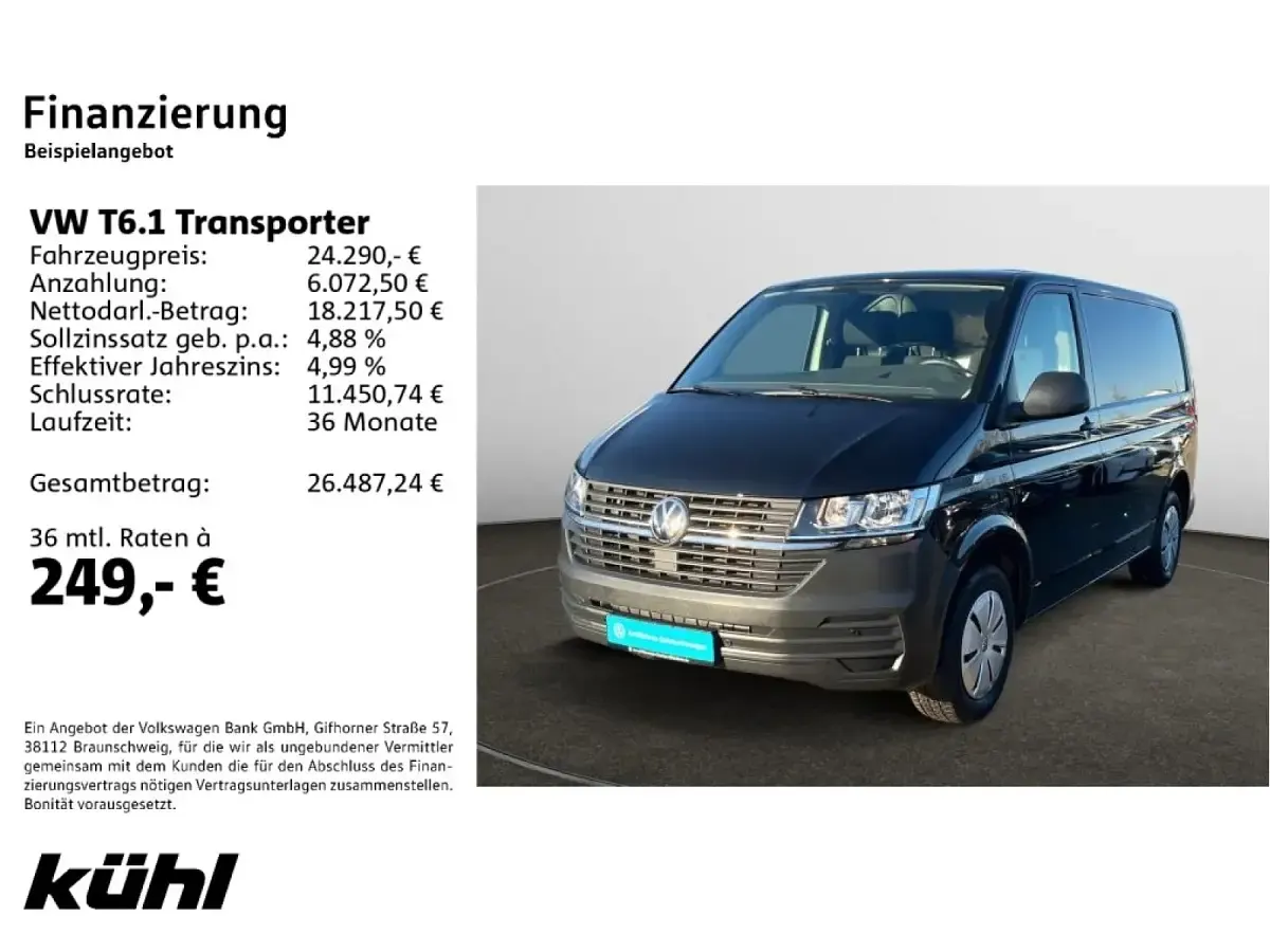 Gebraucht VW Transporter 110 PS (80 kW) 2022 Van